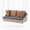 Huvan Wicker Swing Chair perspective