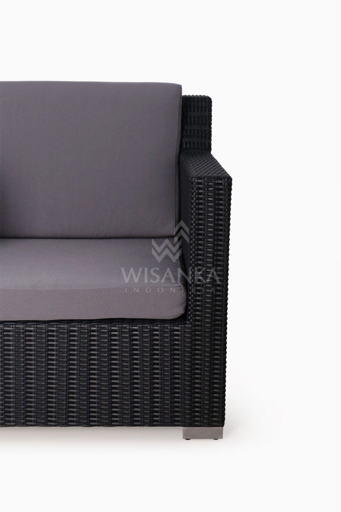Maldive Outdoor Wicker Arm Chair 1 Seater Detail 1