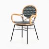 Aira Bistro Chair, Wicker Rattan Chair perspective