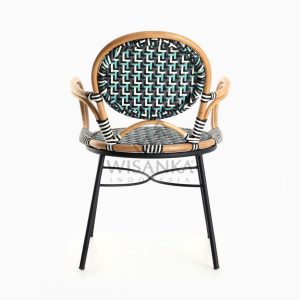 Aira Bistro Chair, Wicker Rattan Chair rear