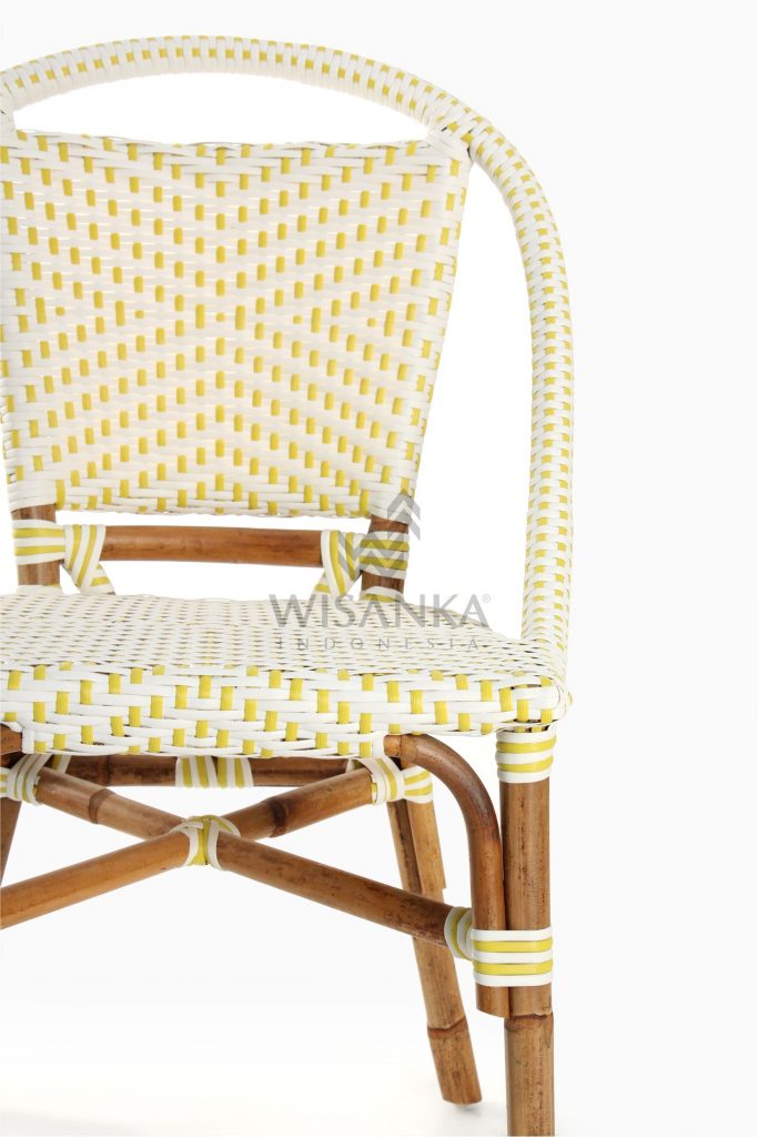 Elle Bistro Chair - Wicker Dining Chair Detail 1