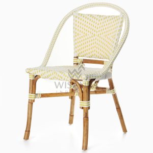 Elle Bistro Chair - Wicker Dining Chair perspective