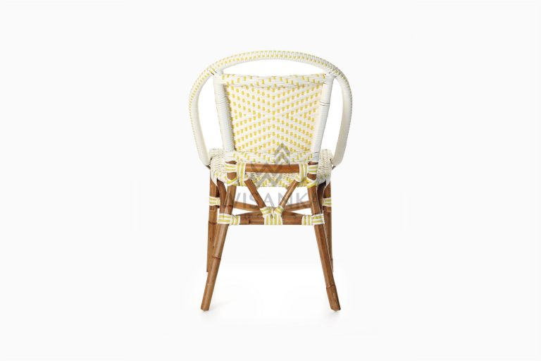 Elle Bistro Chair - Wicker Dining Chair rear