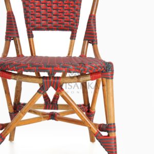 Clady Rattan Dining Bistro Chair Detail 1