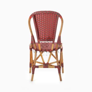 Clady Rattan Dining Bistro Chair rear