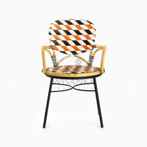 Kiku Rattan Outdoor Bistro Chair front