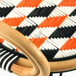 Kiku Rattan Outdoor Bistro ChairDetail 2