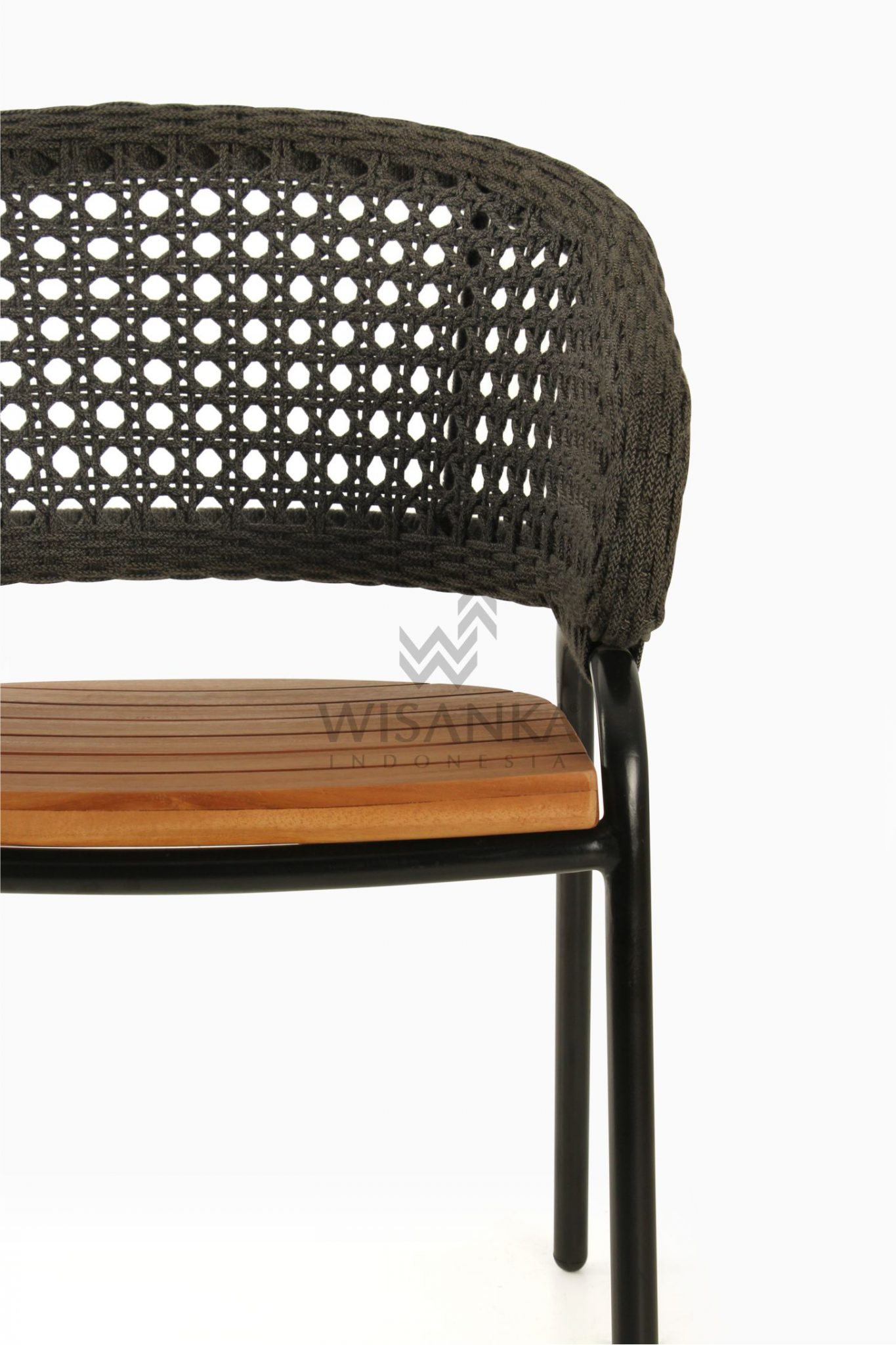 rope patio set on Rio Synthetic Rope Outdoor Arm Chair Black Wicker Garden Furniture