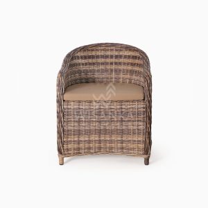Molde Synthetic Rattan Outdoor Arm Chair front