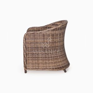 Molde Synthetic Rattan Outdoor Arm Chair side