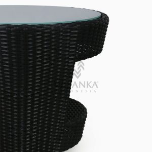 Patio Furniture Outdoor Rattan Table C With Glass Detail 1