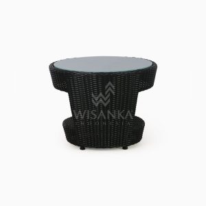 Patio Furniture Outdoor Rattan Table C With Glass front