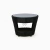 Patio Furniture Outdoor Rattan Table C With Glass side