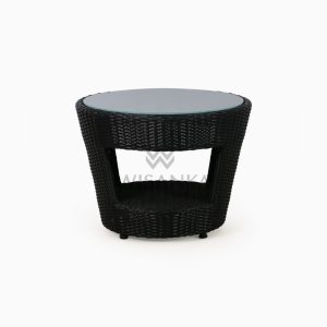 Patio Furniture Outdoor Rattan Table C With Glass side