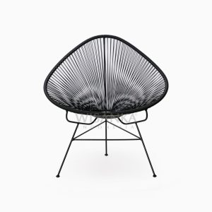Relaxing Synthetic Rope Outdoor Chair front