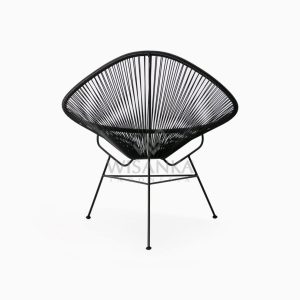 Relaxing Synthetic Rope Outdoor Chair rear