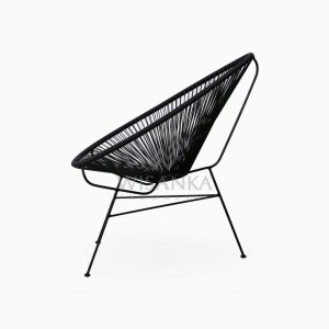 Relaxing Synthetic Rope Outdoor Chair side