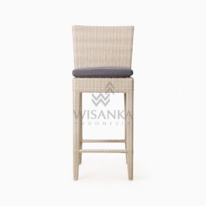 Victoria Bar Chair with Seat Cushion outdoor rattan furniture front