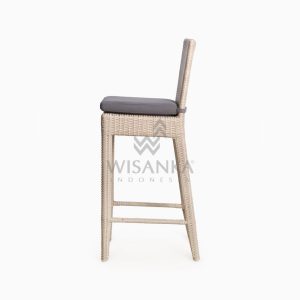 Victoria Bar Chair with Seat Cushion outdoor rattan furniture side