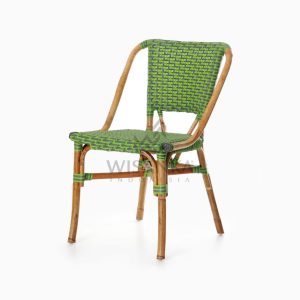Yori Outdoor Rattan Bistro Chair perspective