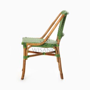 Yori Outdoor Rattan Bistro Chair side