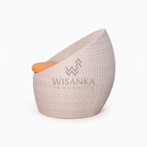 Terrace Round Chair - Outdoor Patio Rattan Furniture side