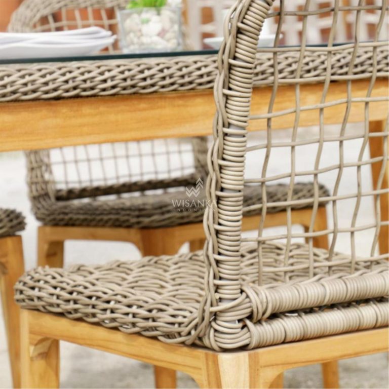 Tropical Dining Set - Outdoor Rattan Patio Furniture detail (1)