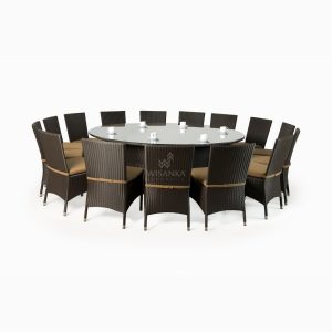 Balkan Dining Set - Outdoor Rattan Patio Furniture