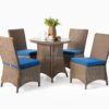 Stone Dining Set - Outdoor Rattan Patio Furniture