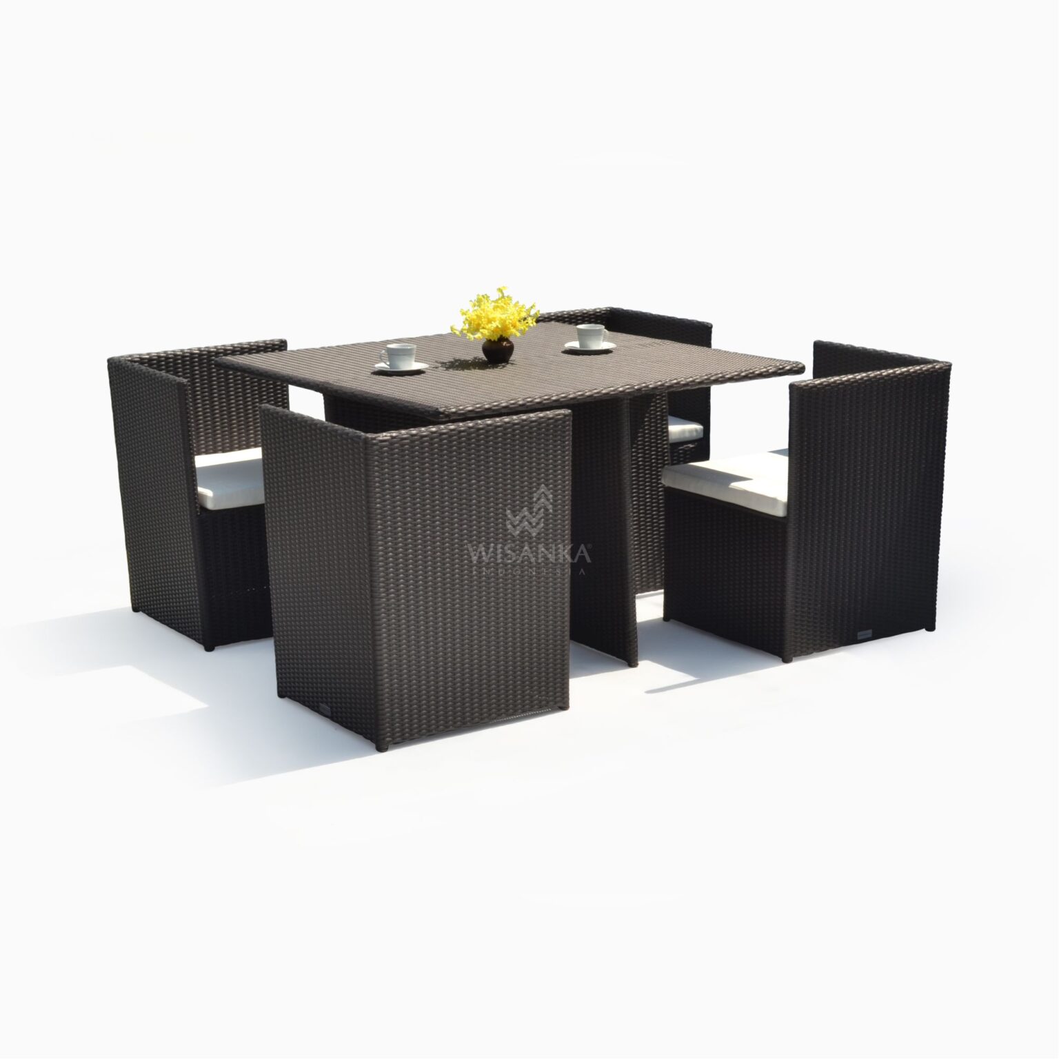 Bogor Dining Set - Garden Rattan Cube Set