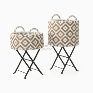 Dalton Planter - Fake Rattan Garden Planter