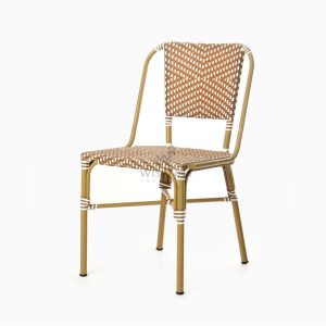 Olden Bistro Chair - Patio Wicker Dining Chair - perspective