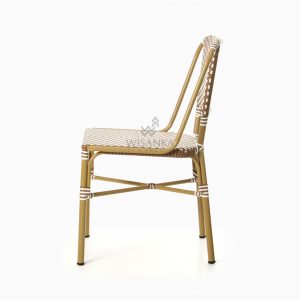 Olden Bistro Chair - Patio Wicker Dining Chair - side