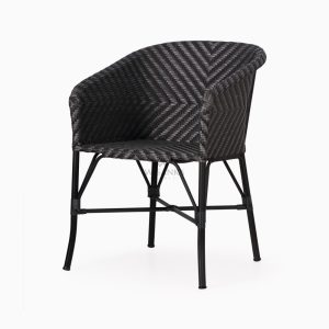 Uma Bistro Chair - Patio Arm Dining Chair - perspective