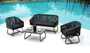 BLACK RATTAN OUTDOOR FURNITURE FOR YOUR STYLISH GARDEN OR HOME